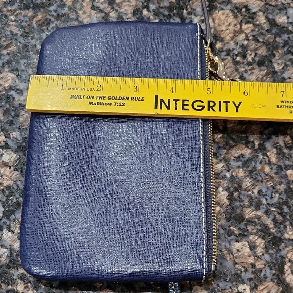 Dooney & Bourke Midnight Blue Triple Zip Pouch - Picture 5 of 5